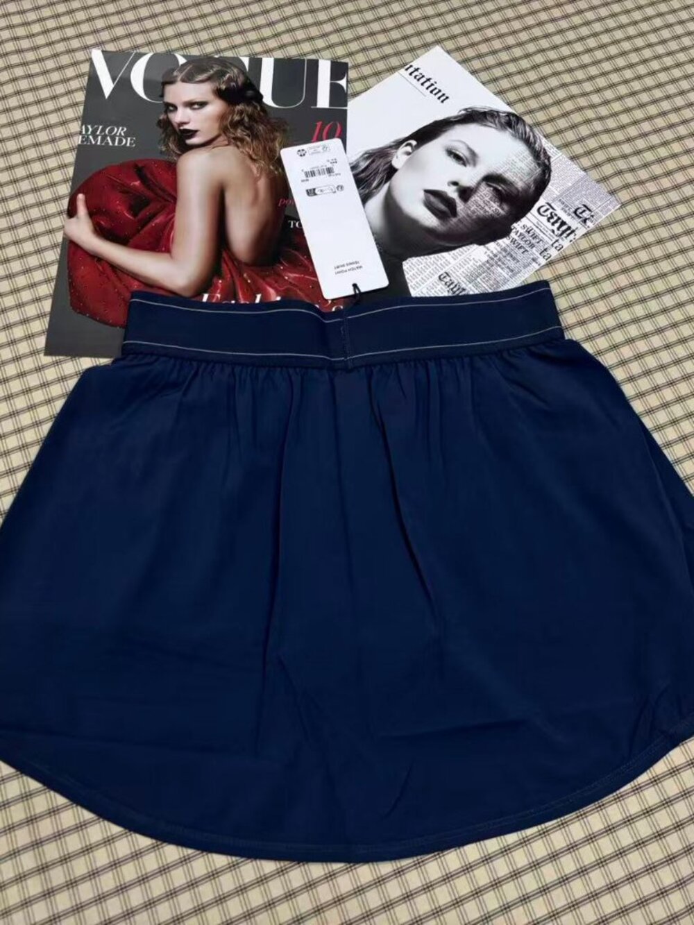 🎀ALO Yoga Match Point Tennis Skirt Navy Blue High Low Waisted Sporty Skir - Picture 5 of 5